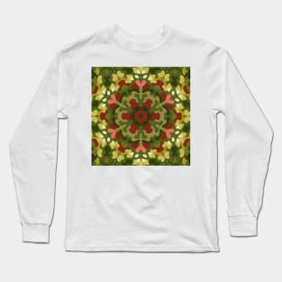 Retro Christmas Mandala Long Sleeve T-Shirt